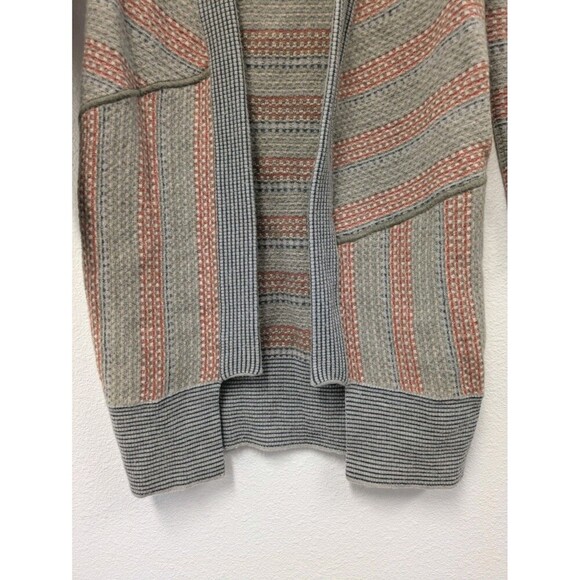 Anthropologie Sparrow Gray Wool Cotton Cardigan Duster sz M Comfy Cozy Chic - Picture 6 of 10